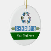 リサイクユーモアのあるル セラミックオーナメント (右)