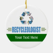 リサイクユーモアのあるル セラミックオーナメント (裏面)