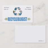 リサイクユーモアのあるル 名刺 (正面/裏面)