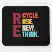 リサイクルおもしろい再利用リニューアルトアースデイエビエロ マウスパッド (正面)
