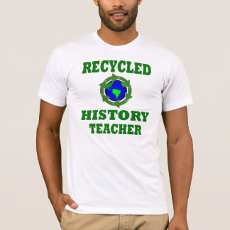 リサイクルおもしろい履歴先生 Tシャツ