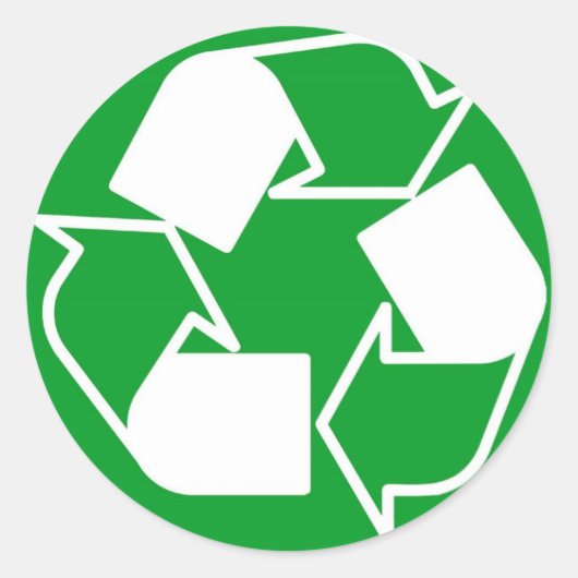 リサイクルお願い ラウンドシール (正面)