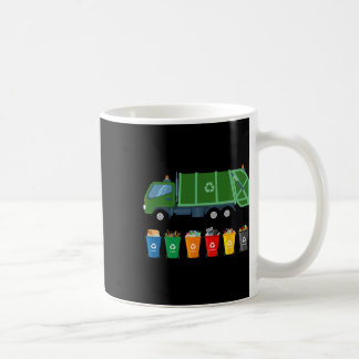 リサイクルごみトラックの子供が大型トラックのゴミ箱 コーヒーマグカップ