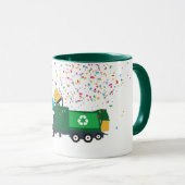 リサイクルごみトラックパーティー マグカップ (正面右)