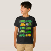リサイクルごみトラック子供の誕生日ギフト Tシャツ (正面フル)