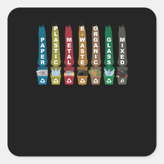 リサイクルごみ スクエアシール (正面)