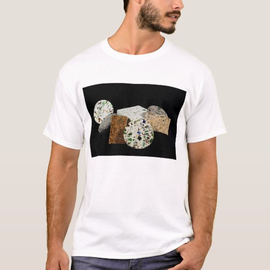 リサイクルされたガラスで歩くこと Tシャツ (正面)