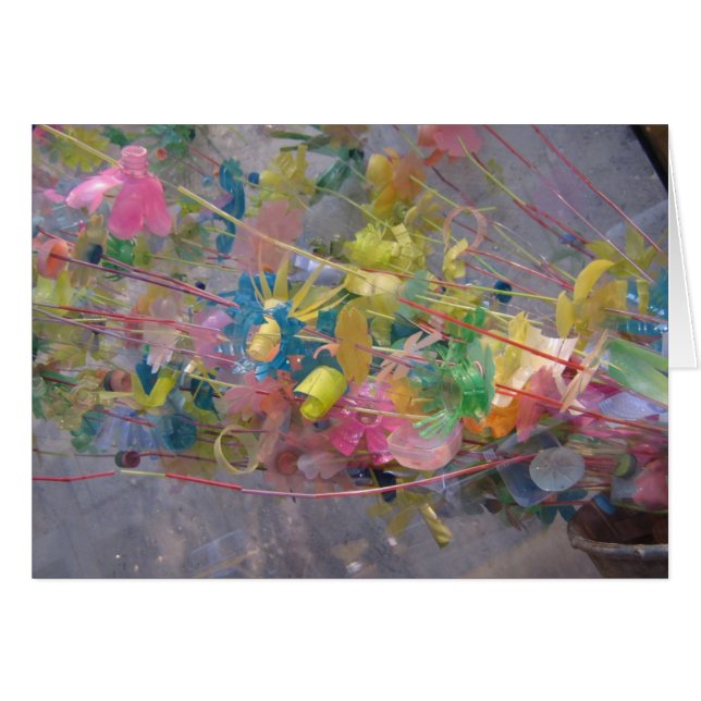 リサイクルされた花 (正面横)