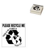 リサイクルして下さい惑星Bはありませんありがとう ラバースタンプ (押印)