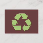 リサイクルそれは容易な接触または名刺です 名刺 (裏面)