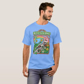 リサイクルについて学ぼう少年 Tシャツ (正面フル)