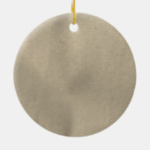 リサイクルのピースサインのオーナメント セラミックオーナメント (裏面)