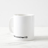 リサイクルのマグ コーヒーマグカップ (正面左)