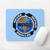 リサイクルの世界 マウスパッド (マウス)
