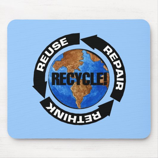 リサイクルの世界 マウスパッド (正面)