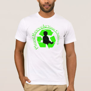 リサイクルの子供のワイシャツ Tシャツ