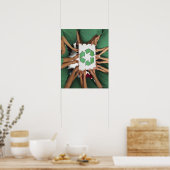 リサイクルの看板を持つ子供 ポスター (キッチン)