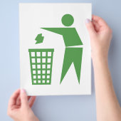 リサイクルの看板 チラシ (手)
