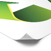 リサイクルの看板 ポスター (角)