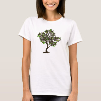リサイクルの記号の木レディースTシャツ Tシャツ