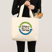 リサイクルのtotebag ラージトートバッグ (正面(商品))