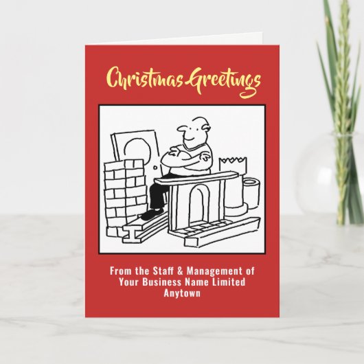 リサイクルまたは再生資材クリスマスカード シーズンカード (正面)