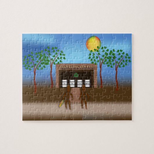 リサイクルを食べる ジグソーパズル (横)