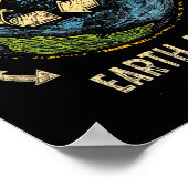 リサイクルアースデイ自然惑星保全木 ポスター (角)