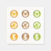 リサイクルエレメント紙ナプキン スタンダードカクテルナプキン (正面)