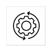 リサイクルギア矢印スタイル セルフインキングスタンプ (デザイン)