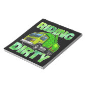 リサイクルゴミごみトラックTキッズ乗馬 ノートパッド (回転)