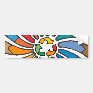 リサイクルサインアート バンパーステッカー