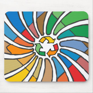 リサイクルサインアート マウスパッド