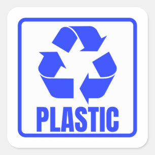 リサイクルサインブループラスチック  スクエアシール