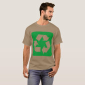 リサイクルサイン - グラスグリーン Tシャツ (正面フル)
