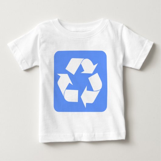 リサイクルサイン – Baby Blue ベビーTシャツ (正面)