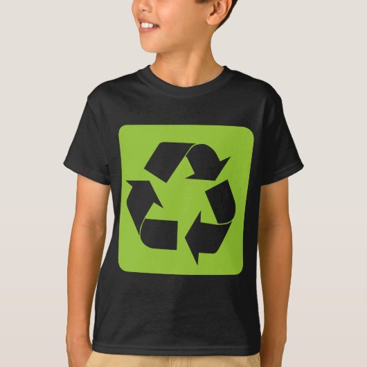 リサイクルサイン – Martian Green Tシャツ (正面)