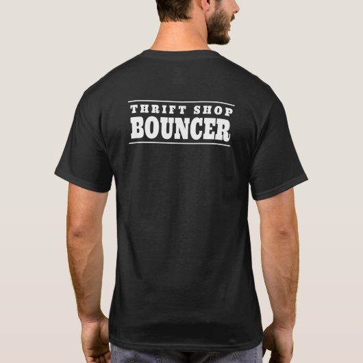 リサイクルショップのバウンサー 古着好き Tシャツ (裏面)