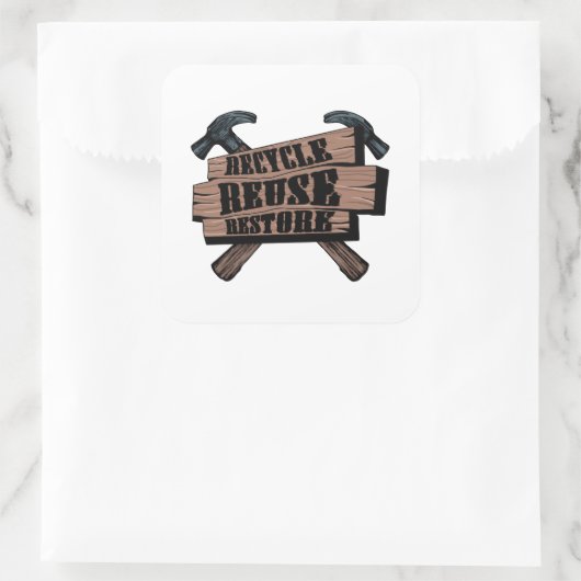 リサイクルシール スクエアシール (バッグ)