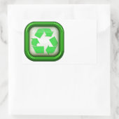 リサイクルシール 長方形シール (バッグ)