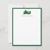 リサイクルトラックの子供たち ノートカード (正面)