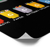 リサイクルトラックキッズごみ車 ポスター (角)