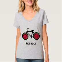 リサイクルバイサイクルtシャツ