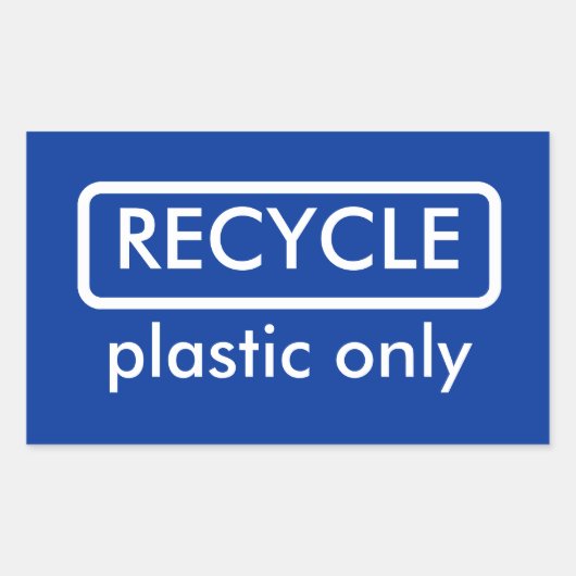 リサイクルビンラベルテンプレートシール 長方形シール (正面)