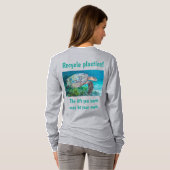 リサイクルプラスチッ救ク自分の人生 Tシャツ (裏面フル)