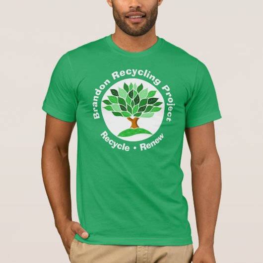 リサイクルプロジェクト。リサイクルと更新 Tシャツ (正面)