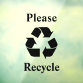 リサイクルリサイクルに同意する ウィンドウサイン (シート3)