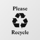 リサイクルリサイクルに同意する ウィンドウサイン (シート)