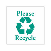 リサイクルリサイクルスクエアに移行 セルフインキングスタンプ (デザイン)