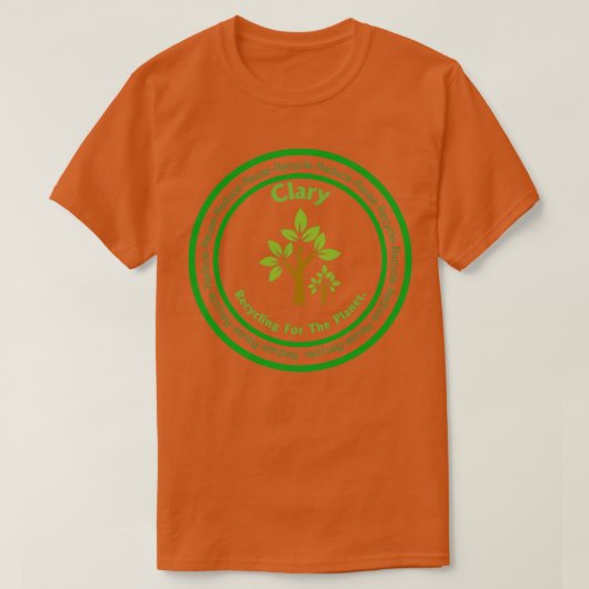 リサイクル付き名別リサイクル環境にやさしいことをしよう Tシャツ (デザイン正面)